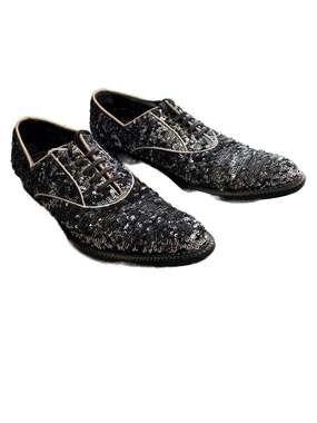 Dolce & Gabbana Sequins Sequin Embellishments Oxfords - Size 8